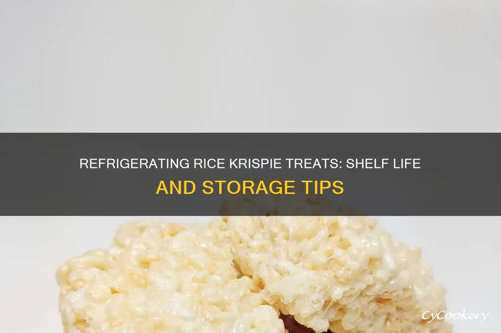 how long can you refrigerate rice krispie treats