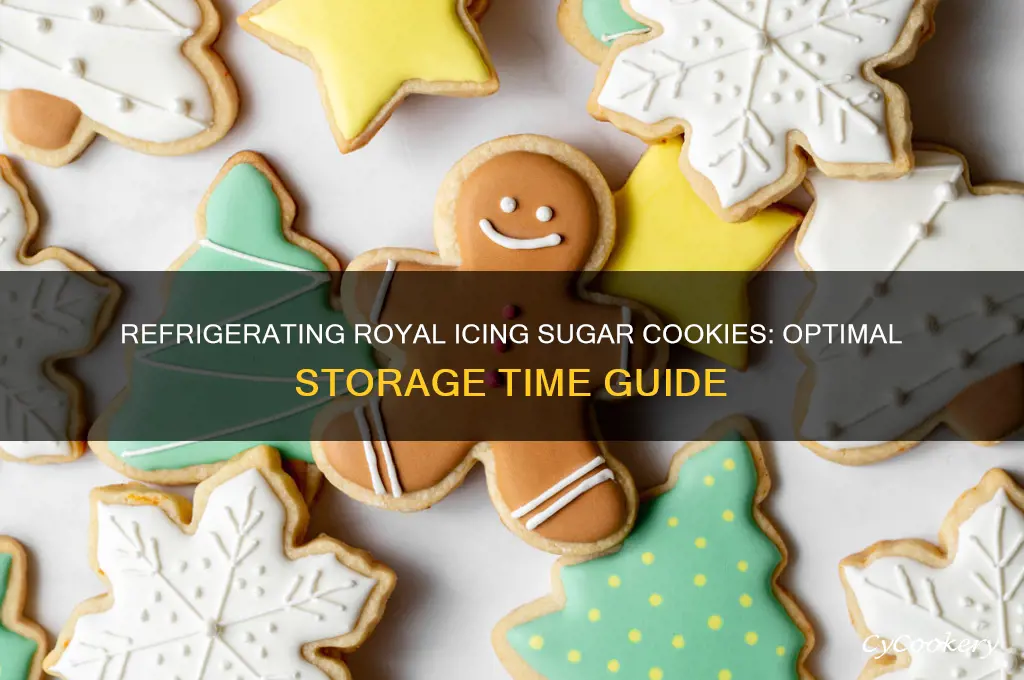 how long can you refrigerate royal icing sugar cookies