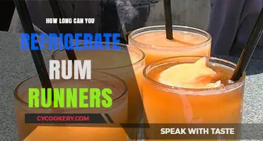 Refrigerating Rum Runners: Optimal Storage Time and Tips for Freshness