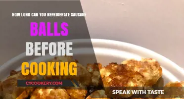 Refrigerating Sausage Balls: Optimal Storage Time Before Cooking Explained