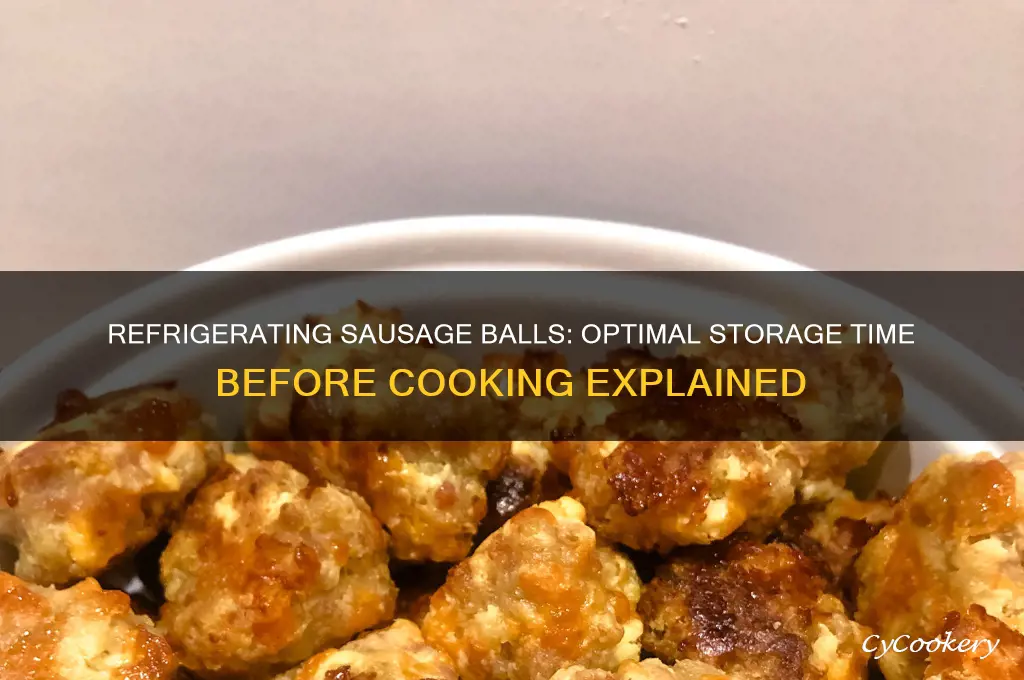 how long can you refrigerate sausage balls before cooking