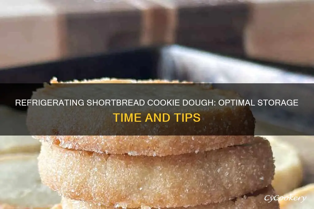 how long can you refrigerate shortbread cookie dough