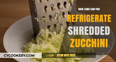 Refrigerating Shredded Zucchini: Optimal Storage Time and Tips
