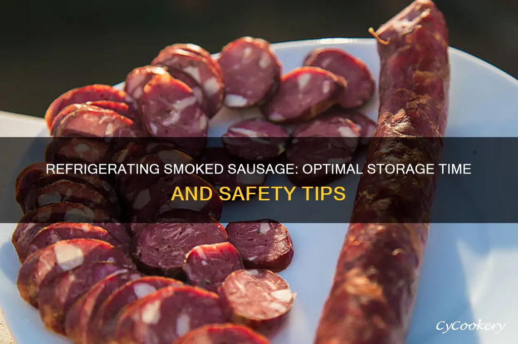 how long can you refrigerate smoked sausage