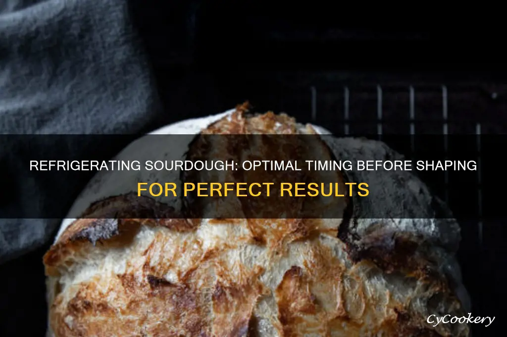 how long can you refrigerate sourdough before shaping