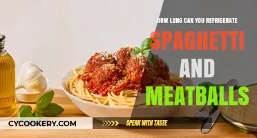 Refrigerating Spaghetti and Meatballs: Safe Storage Tips and Time Limits