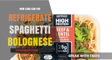 Refrigerating Spaghetti Bolognese: Safe Storage Tips and Shelf Life