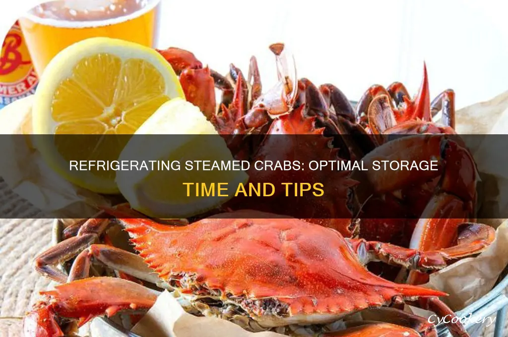 how long can you refrigerate steamed crabs