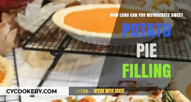 Refrigerating Sweet Potato Pie Filling: Optimal Storage Time and Tips