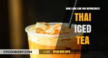 Refrigerating Thai Iced Tea: Optimal Storage Time and Tips