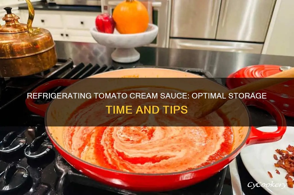 how long can you refrigerate tomate cream sauce