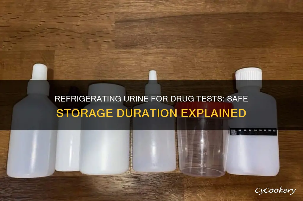how long can you refrigerate urune for a drug test