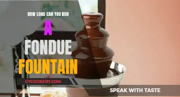 Fondue Fountain Fun: How Long Can You Keep It Running?