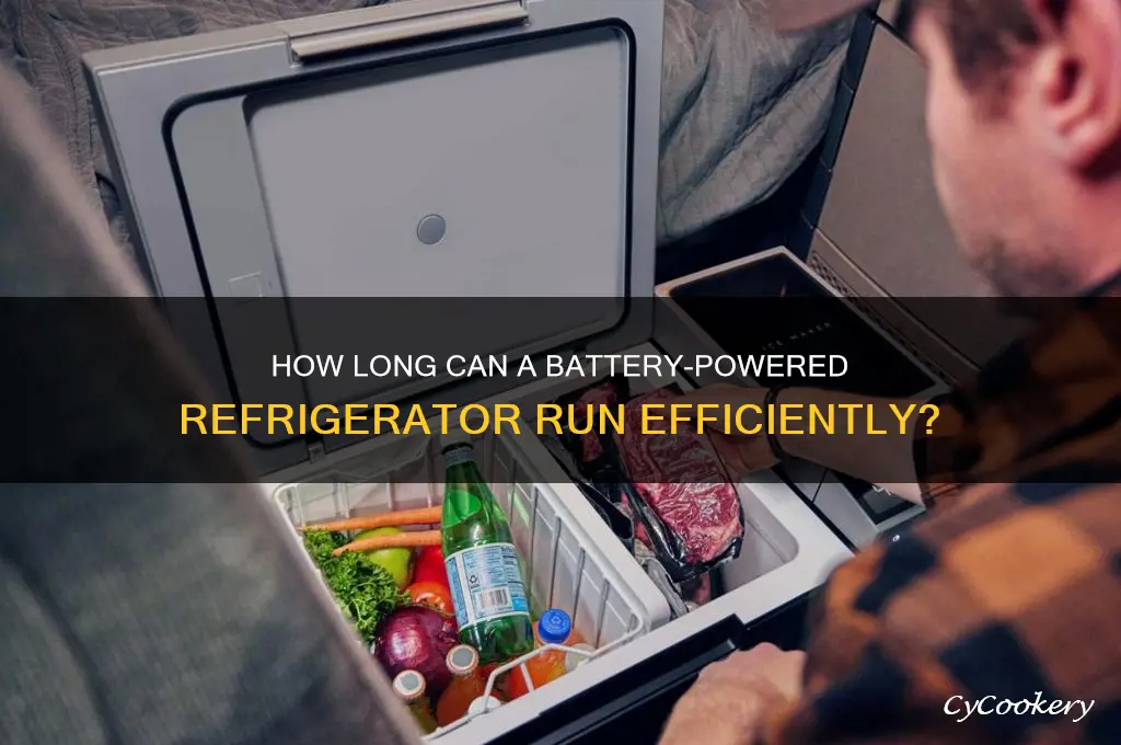 how long can you run off a battery refrigerator