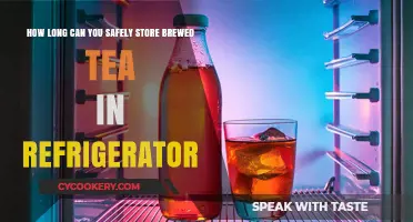 Safely Storing Brewed Tea: Refrigerator Shelf Life Explained