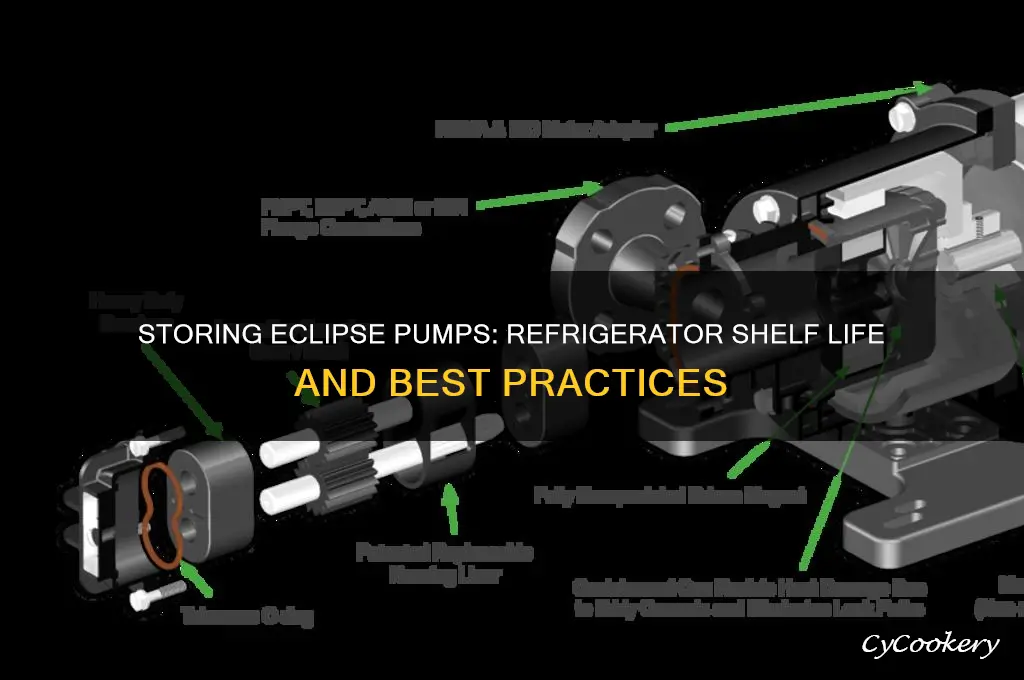 how long can you store a eclipse pump in refrigerator