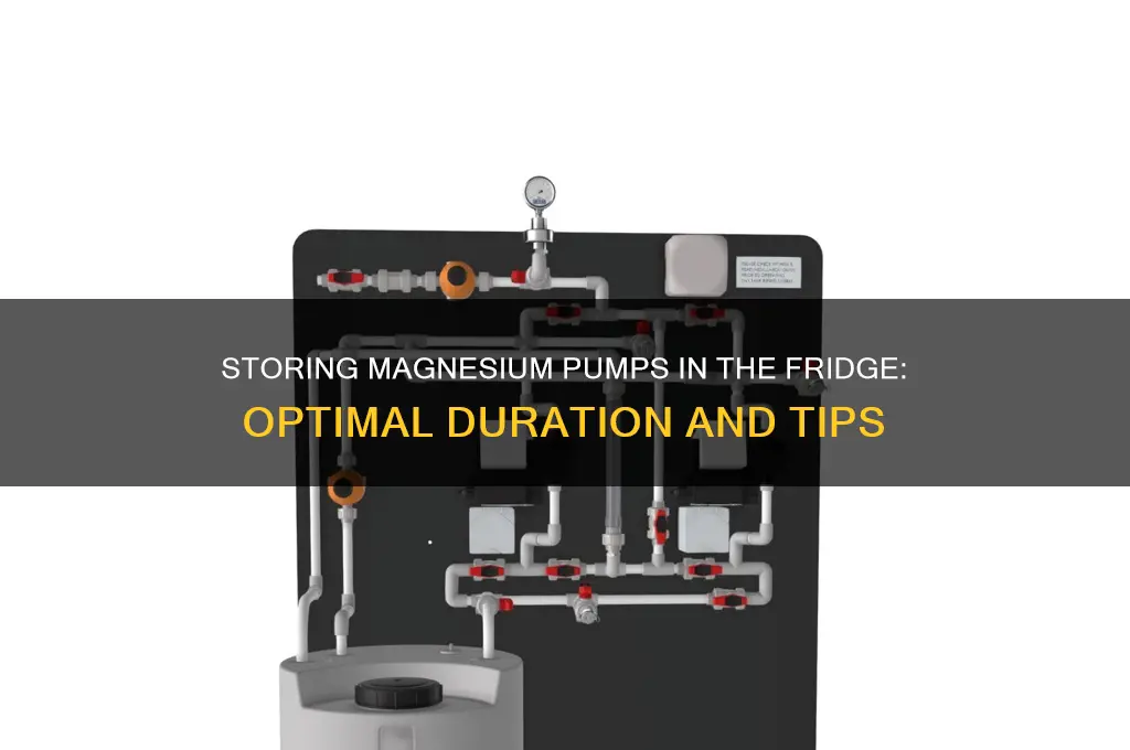how long can you store a magnesium pump in refrigerator