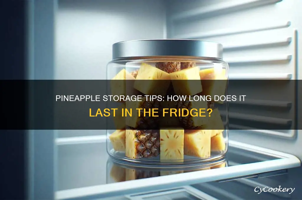 how long can you store a pineapple in the refrigerator