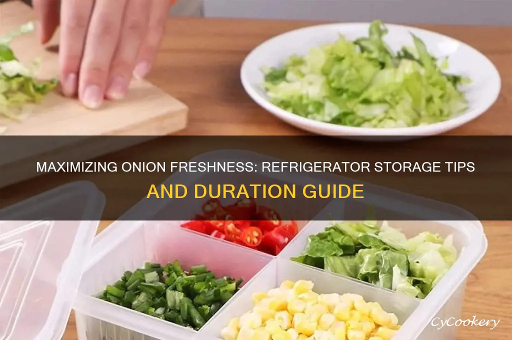 how long can you store an onion in the refrigerator