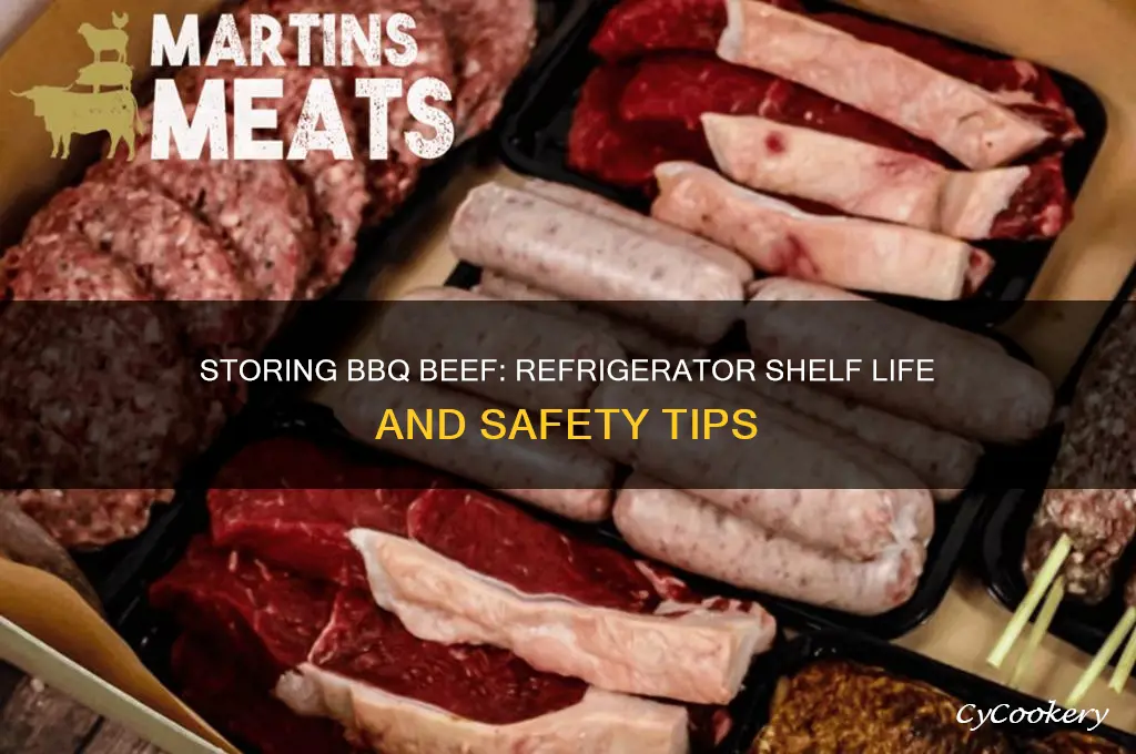 how long can you store bbq beef in the refrigerator