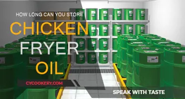 Storing Chicken Fryer Oil: How Long is Too Long?