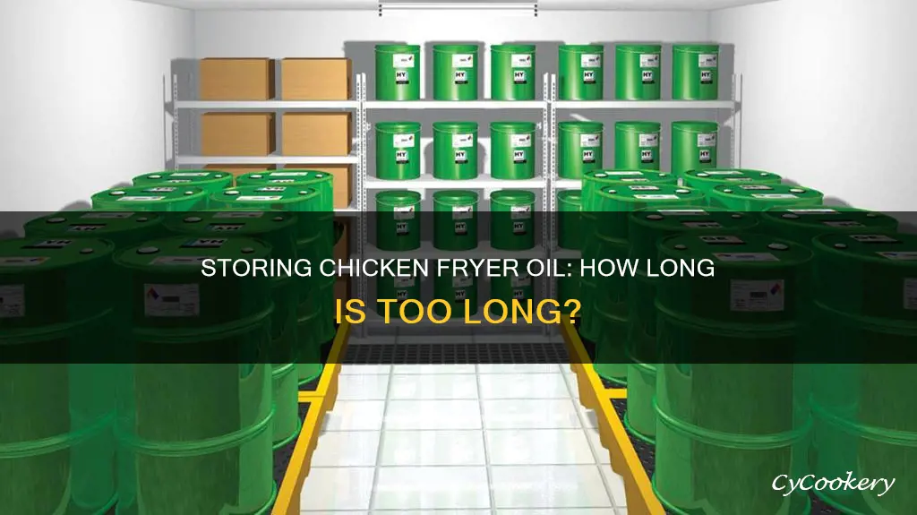 how long can you store chicken fryer oil