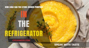 Storing Cooked Pumpkin: Refrigerator Shelf Life and Freshness Tips