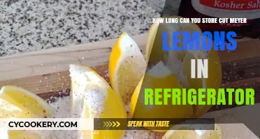 Storing Cut Meyer Lemons: Refrigerator Shelf Life and Freshness Tips