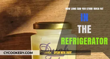 Storing Duck Fat: Refrigerator Shelf Life and Freshness Tips