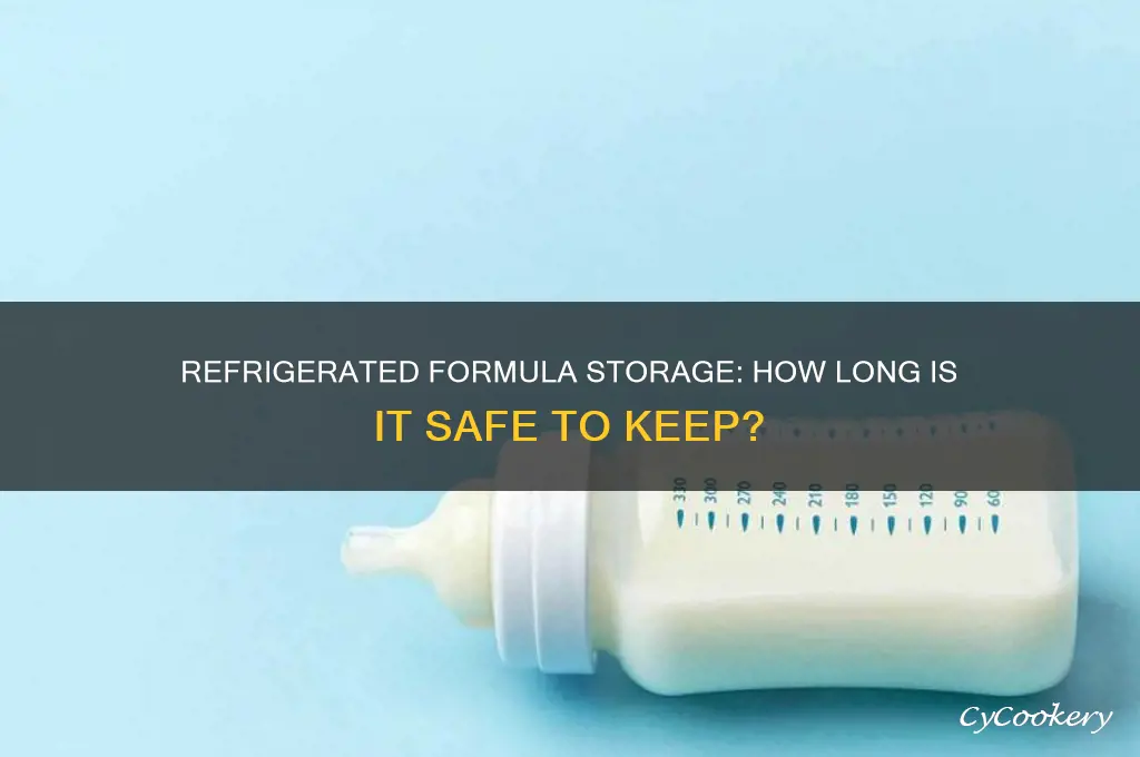 how long can you store formula in the refrigerator