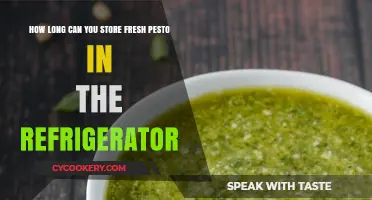 Fresh Pesto Storage: How Long Does It Last in the Fridge?