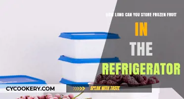 Maximizing Freshness: Optimal Refrigerator Storage Time for Frozen Fruit