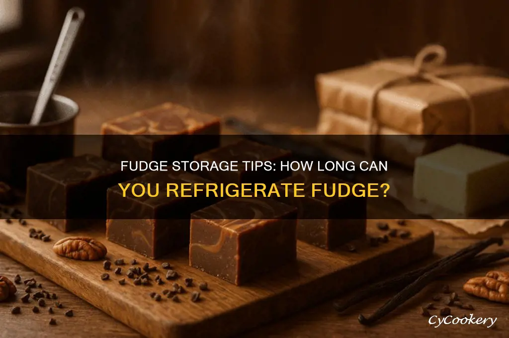 how long can you store fudge in the refrigerator