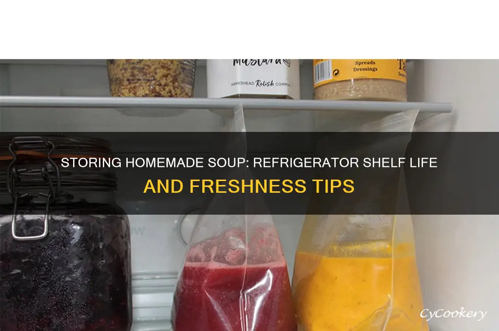how long can you store homemade soup in the refrigerator