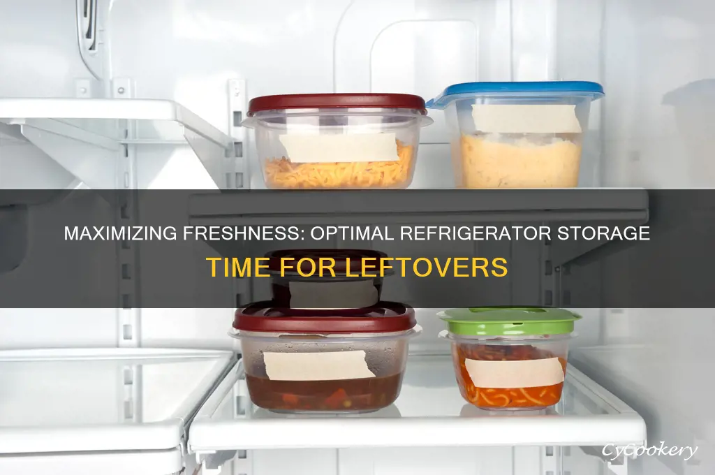 how long can you store leftovers in the refrigerator