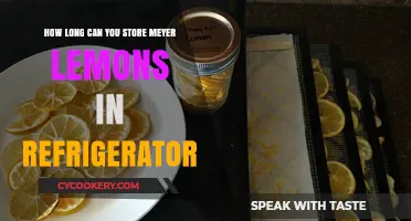 Storing Meyer Lemons: Refrigerator Shelf Life and Freshness Tips