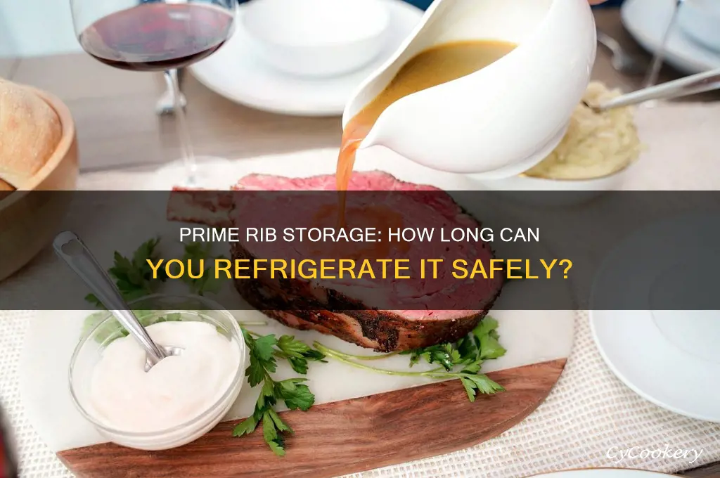 how long can you store prime rib in the refrigerator