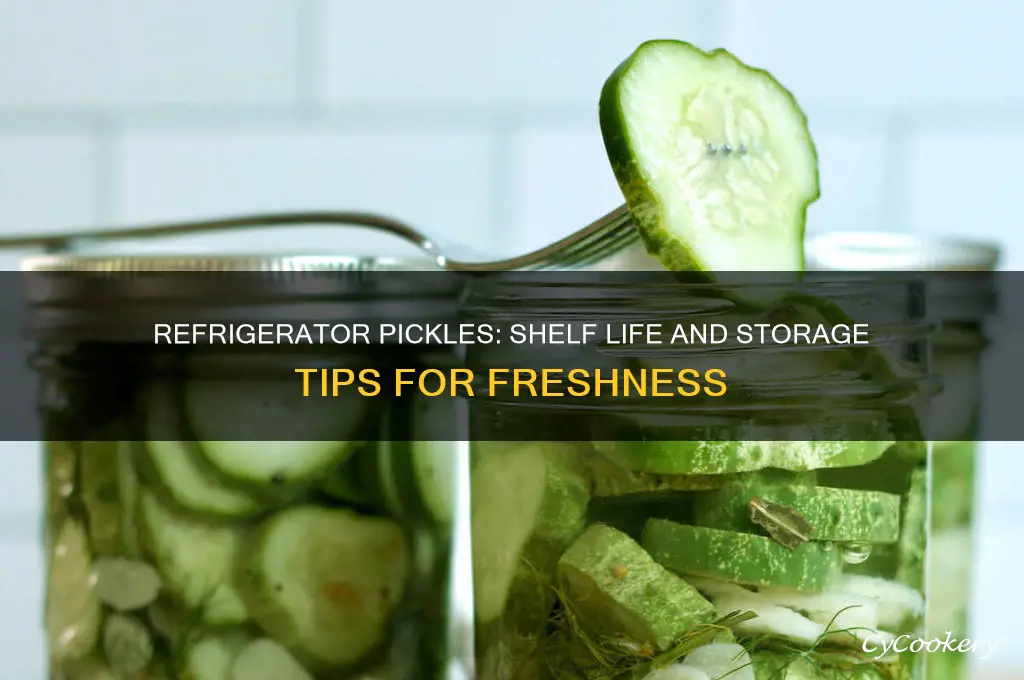 how long can you store refrigerator pickles