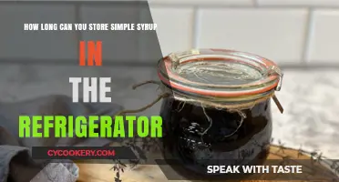 Refrigerated Simple Syrup Storage: How Long Does It Last?