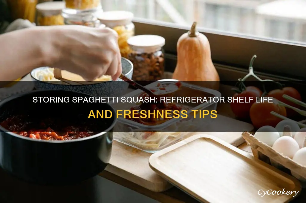 how long can you store spaghetti squash in the refrigerator