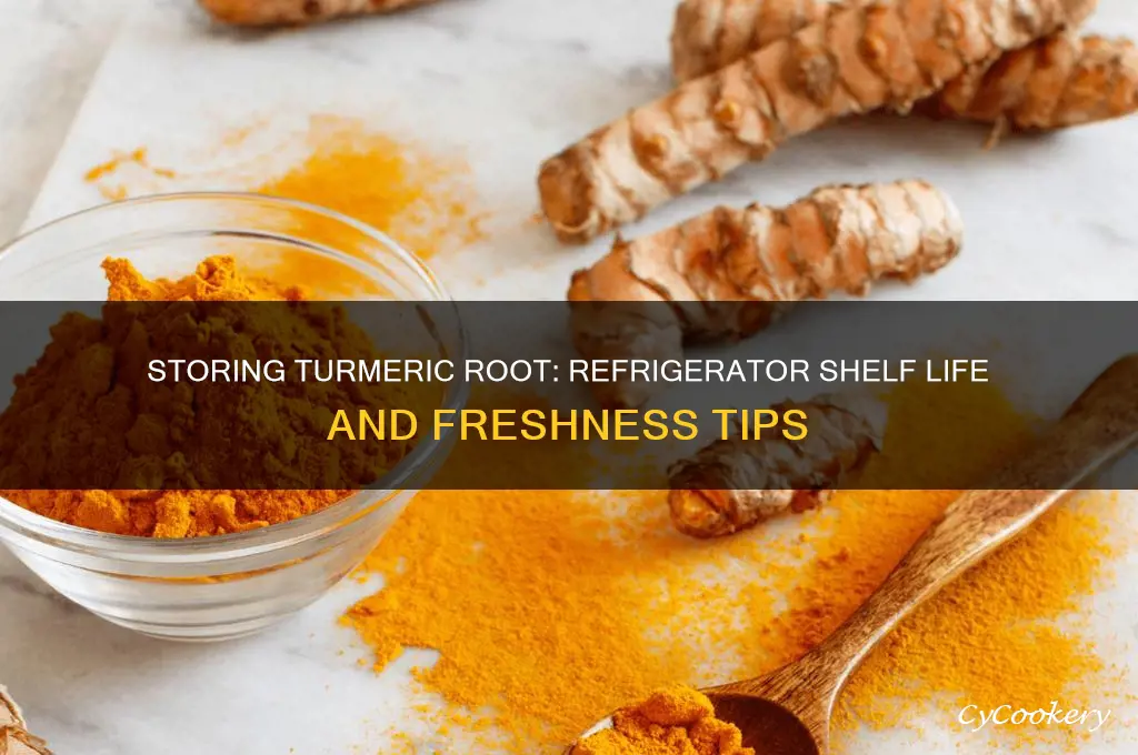 how long can you store turmeric root in the refrigerator