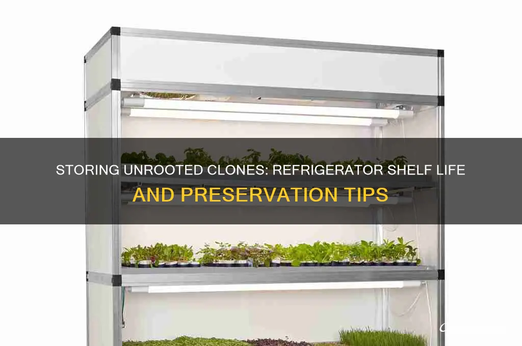 how long can you store unrooted clones in refrigerator