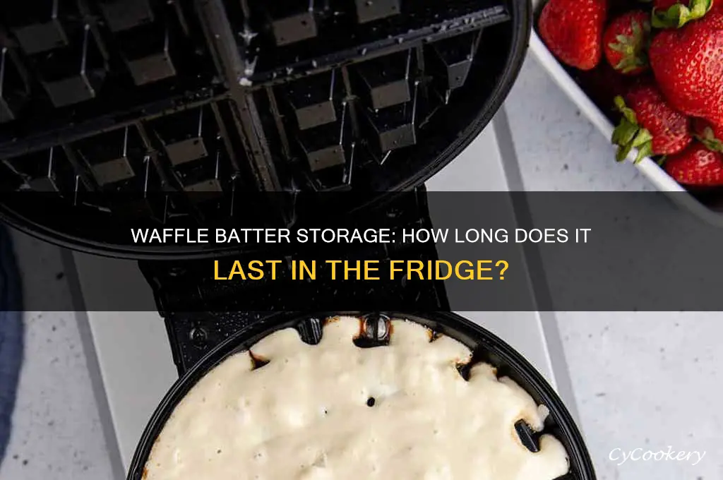how long can you store waffle batter in the refrigerator