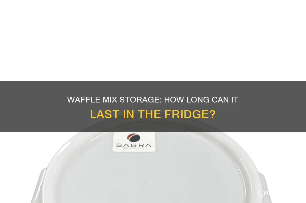 how long can you store waffle mix in the refrigerator