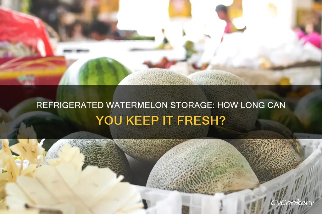 how long can you store watermelon in the refrigerator