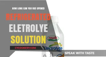 Opened Electrolyte Solution: Refrigerated Shelf Life Explained