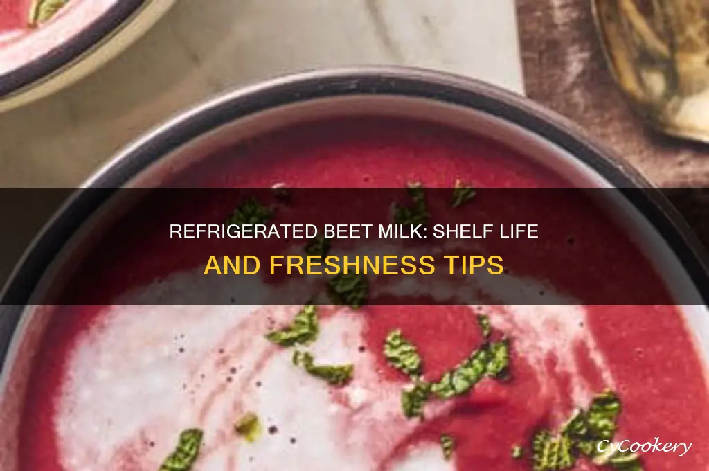 how long can you use refrigerated beat milk