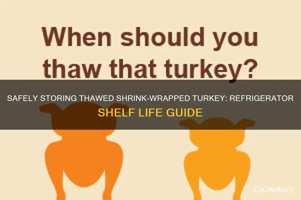 how long can youkeep dethawed shrinkwrappedturkeyin the refrigerator