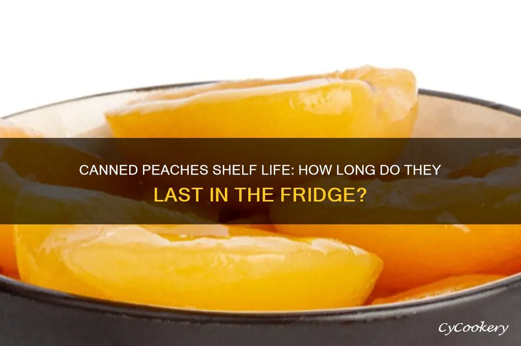 how long canned peaches stay in the refrigerator