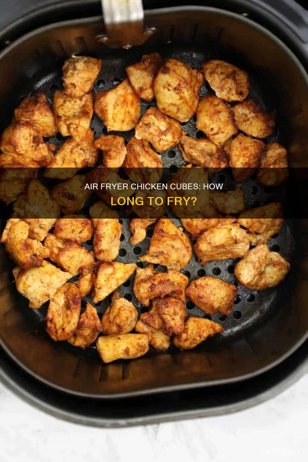 how long chicken cubes in air fryer